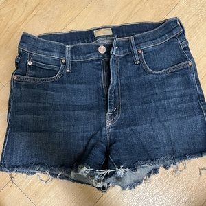 Cut off denim shorts
